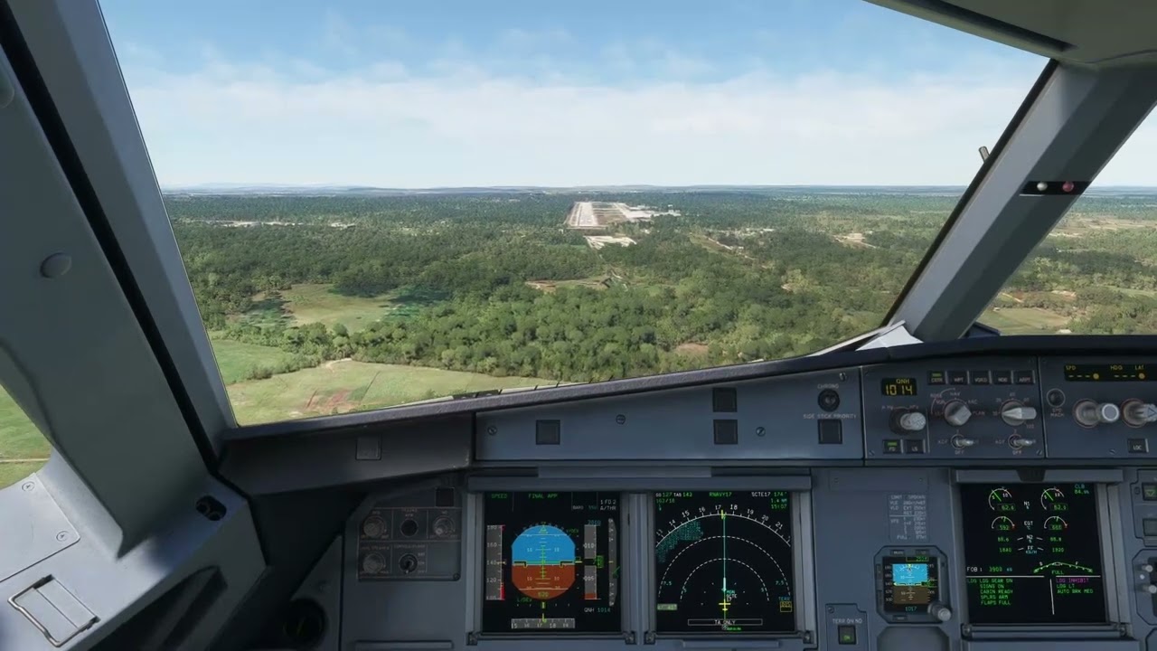 MSFS 2020 - Fenix Airbus a320 - LANDING IN El Tepual Airport - Puerto Montt, Chile - Butter Landing