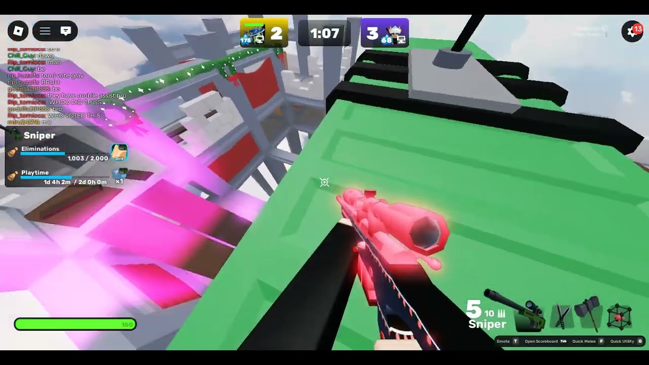 Trying to do some trickshots