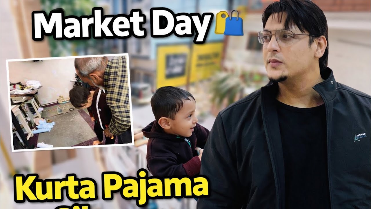 Aaj ka din pura market me guzra 🛍️ Gosht liya, Fawaaz aur apna kurta pajama silne ko diya