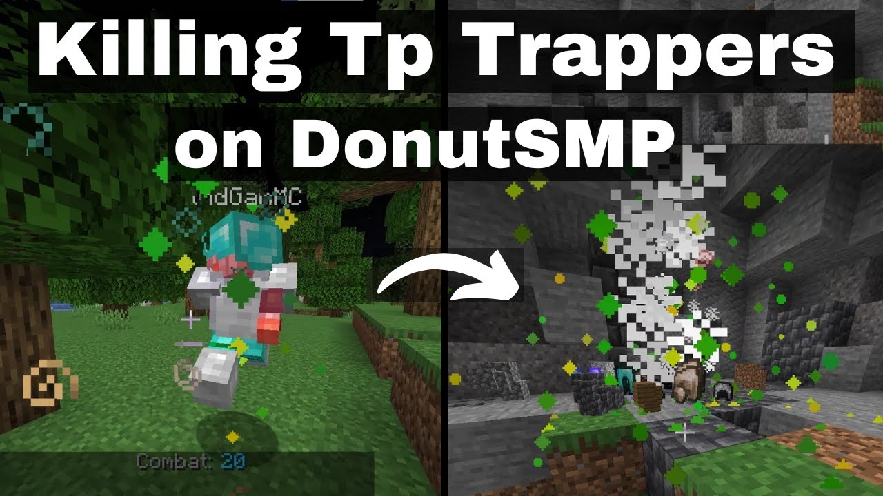 Killing Tp Trappers on DonutSMP!!