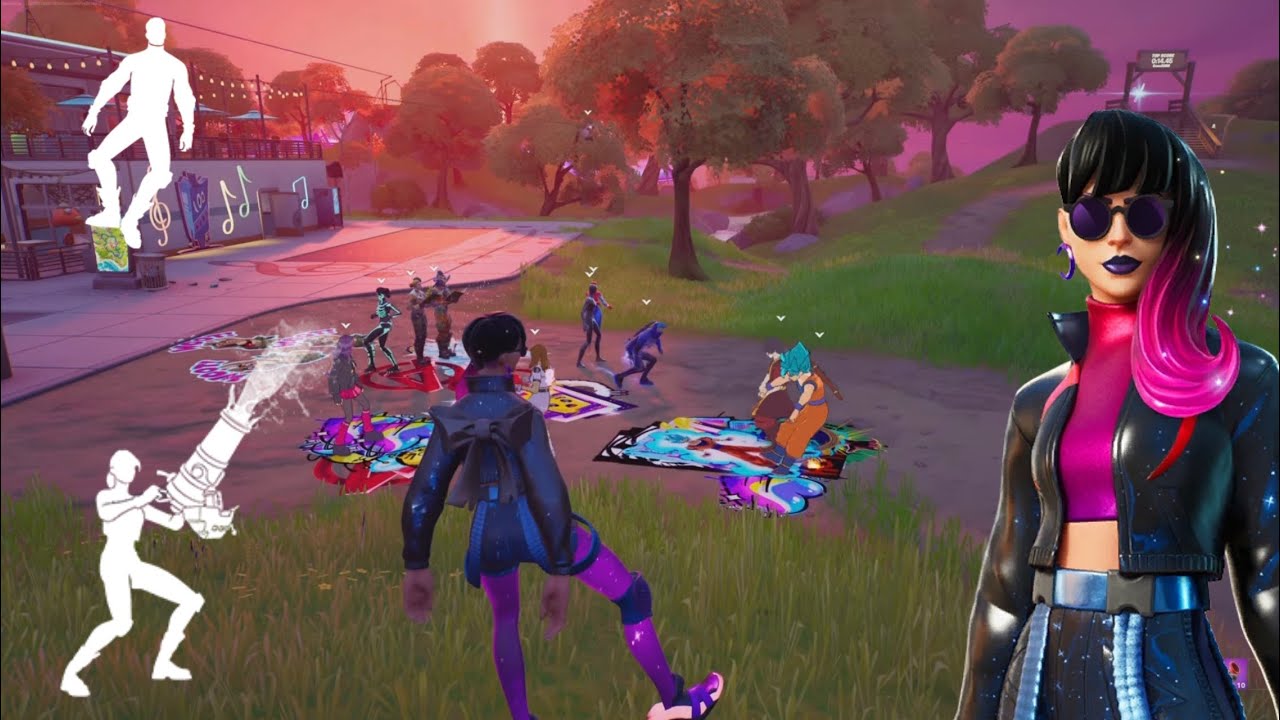 New Heel Click Breakdown & Water Cannon Emotes (Party Royale) | Fortnite
