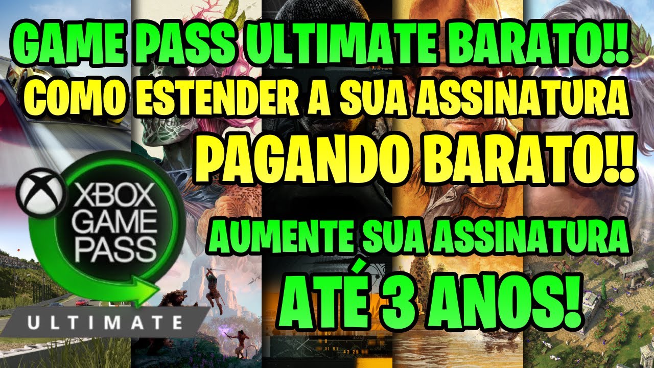 COMO ESTENDER A SUA ASSINATURA GAME PASS ULTIMATE PAGANDO BARATO! TENHA ATÉ 3 ANOS DE GAME PASS!