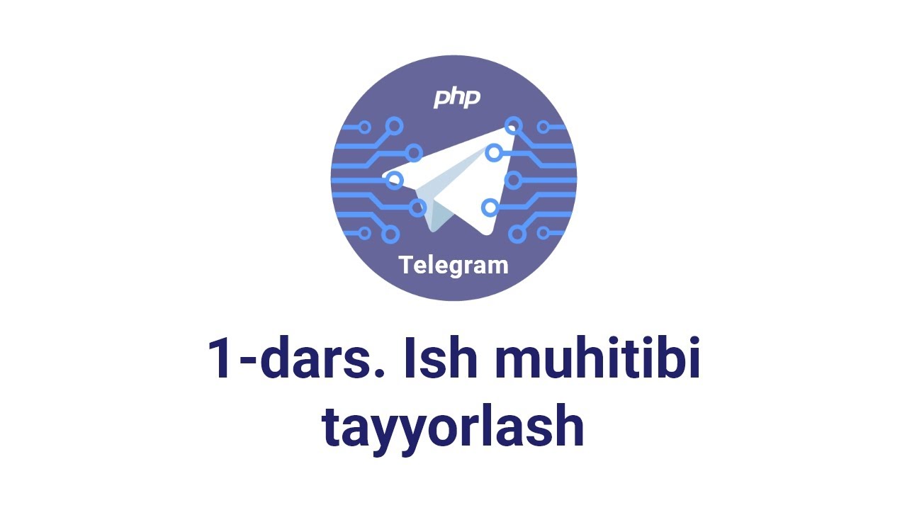 Telegram bot 1-dars. Ish muhitini tayyorlash