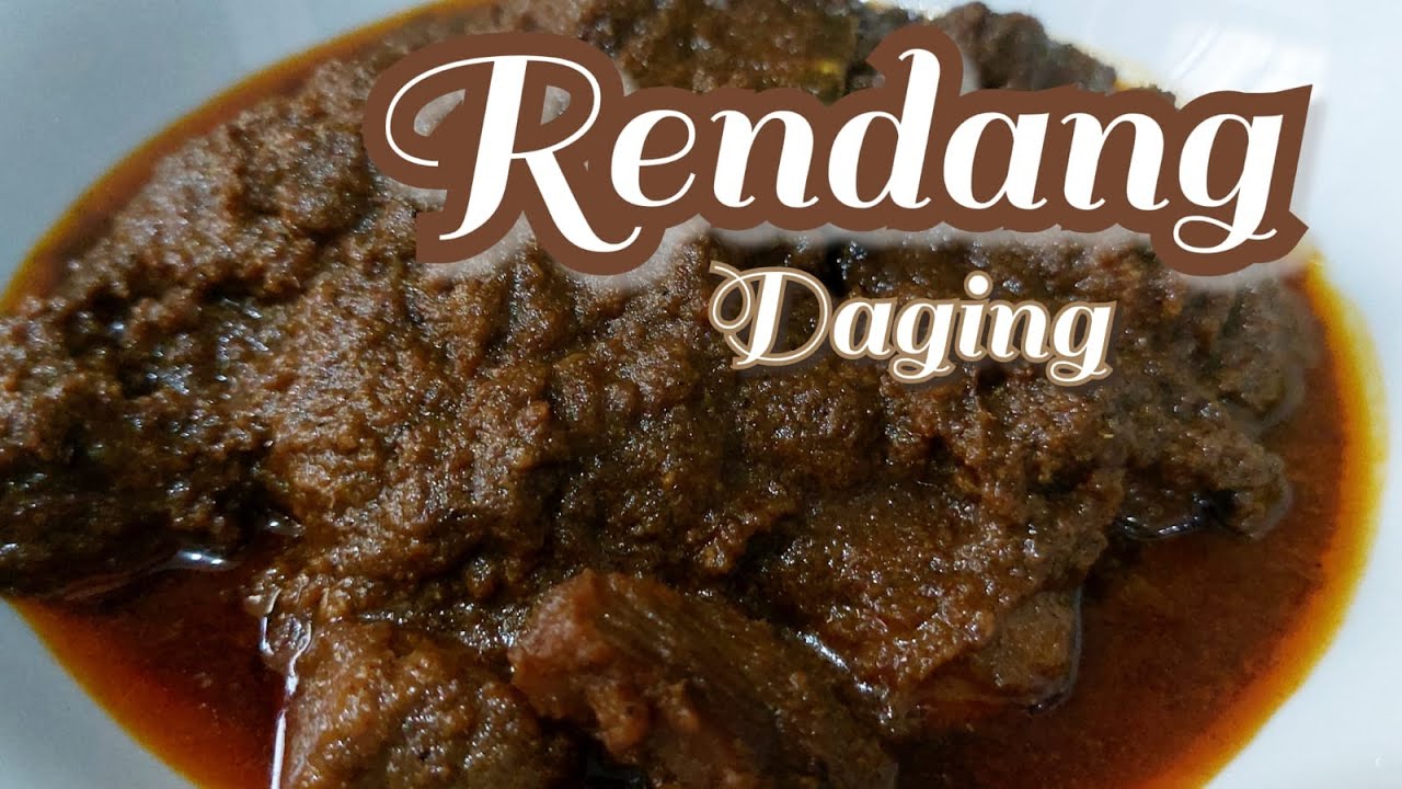 rendang padang asli minang || rendang daging sapi || resep rendang padang asli
