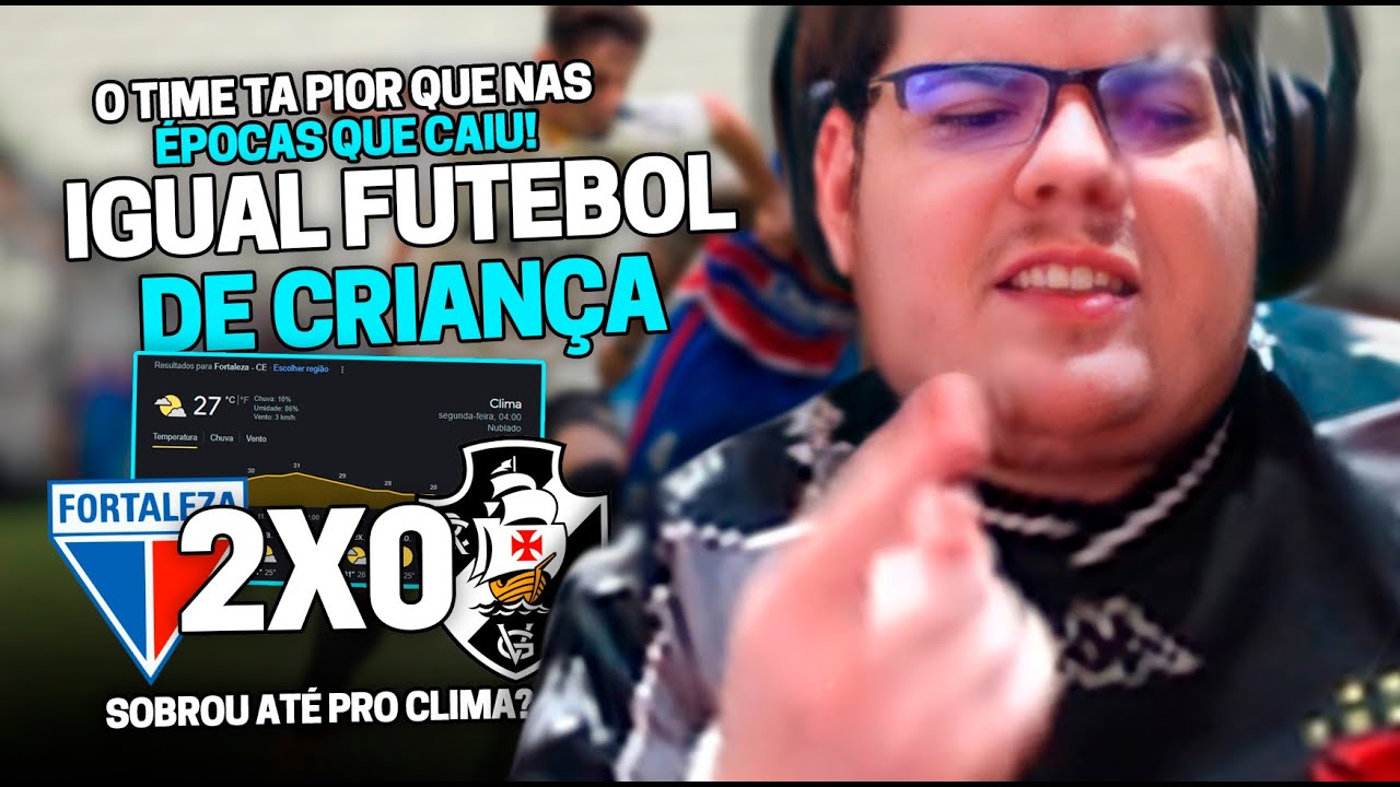 CASIMIRO REAGE: FORTALEZA 2 X 0 VASCO PELO BRASILEIRÃO 2023 | Cortes do Casimito