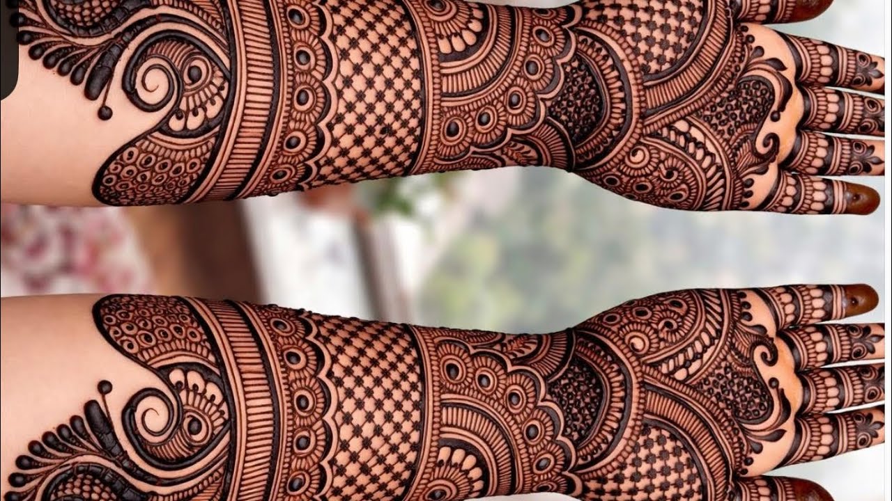 Beautiful Dulhan Mehndi design😍❤️ mehendi design|| bridal design|| new Mehndi design|| simpl mehendi