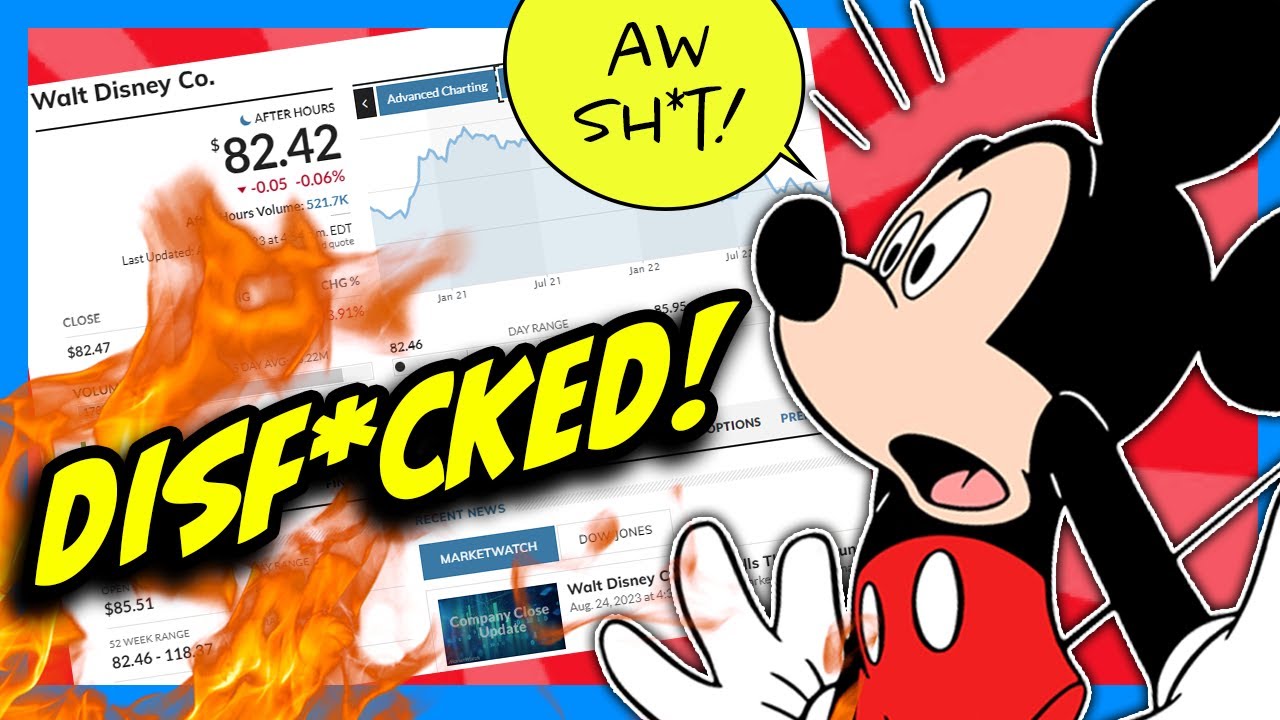 Disney is F*CKED! Dis Stock PLUMMETS to 9 YEAR LOW?!