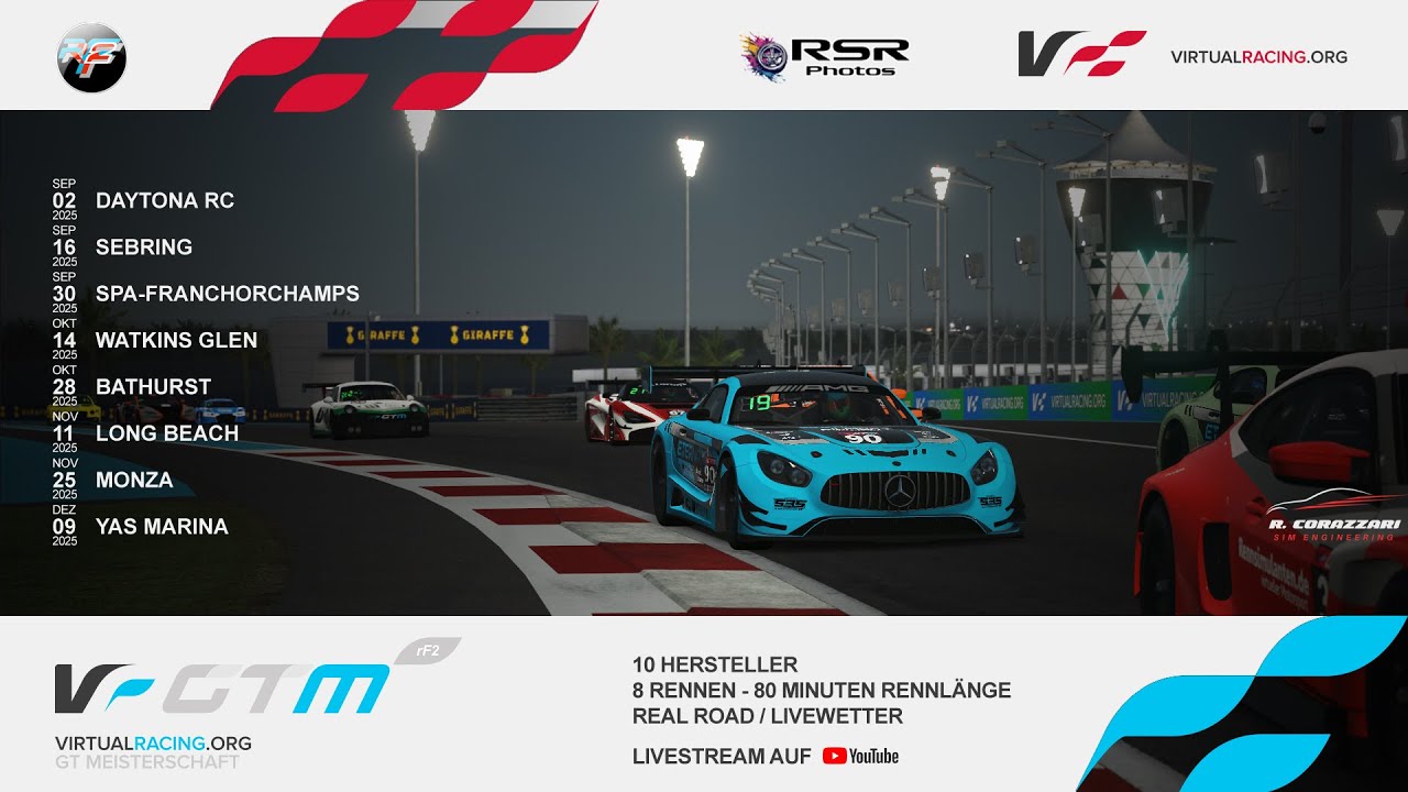 rFactor 2 | GTM 2025-II | E08 @ Abu Dhabi - VirtualRacing.org
