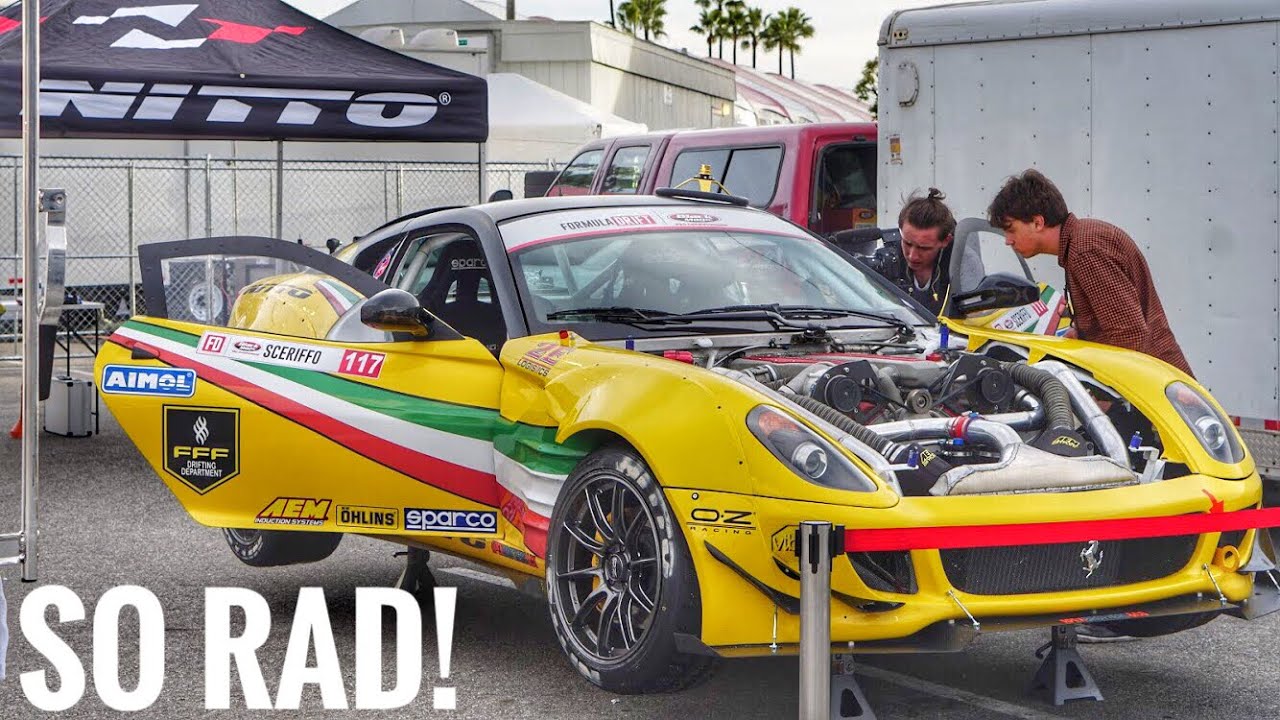 Twin Supercharged FERRARI Drift Car! New builds of FD!