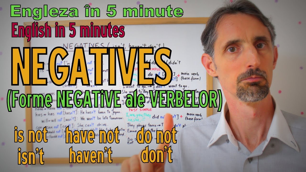 Lectii de Engleza - NEGATIVE/Forme NEGATIVE - English Lessons