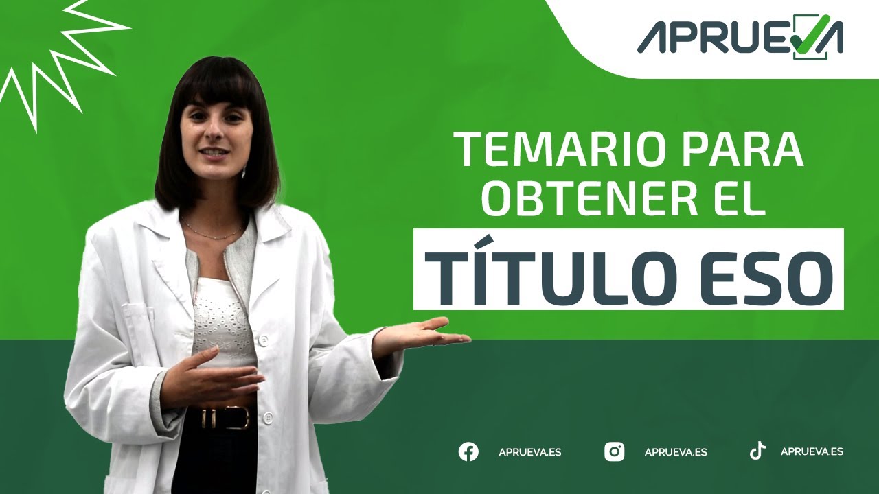 Temario Prueba para obtener el T&iacute;tulo ESO para adultos 🎓 R&aacute;pido y sencillo