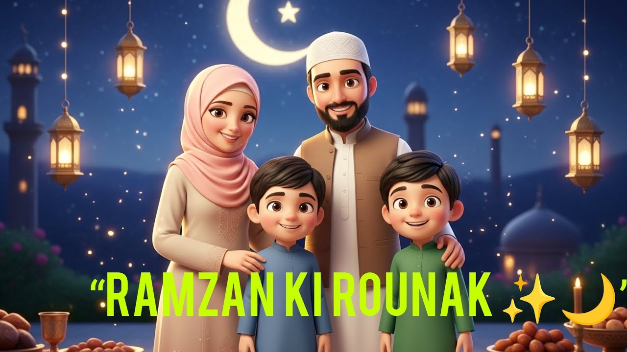 Ramzan Ki Rounak 🌙 | Pehla Roza Ki Pyari Family Story | Ramadan Special Kids Islamic Video