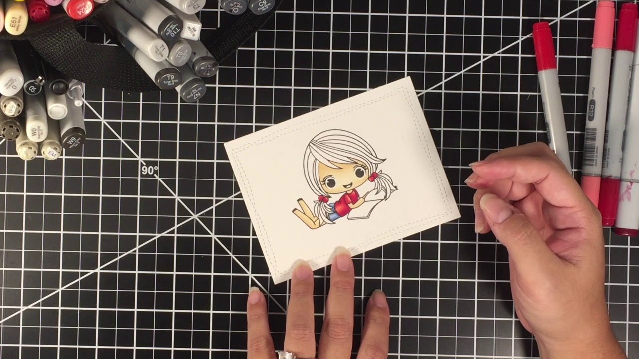 Speed Coloring - Stamp Anniething image for CutCardstock.com (No Audio)