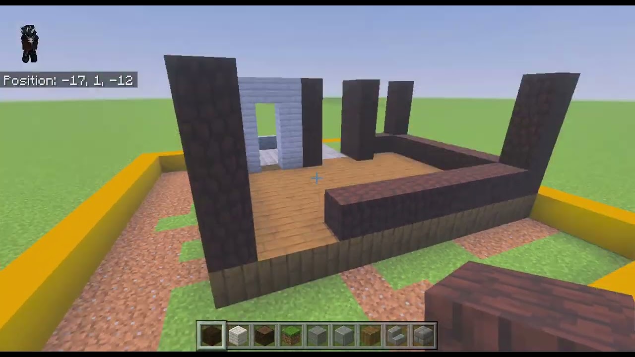 Making a small house in minecraft,