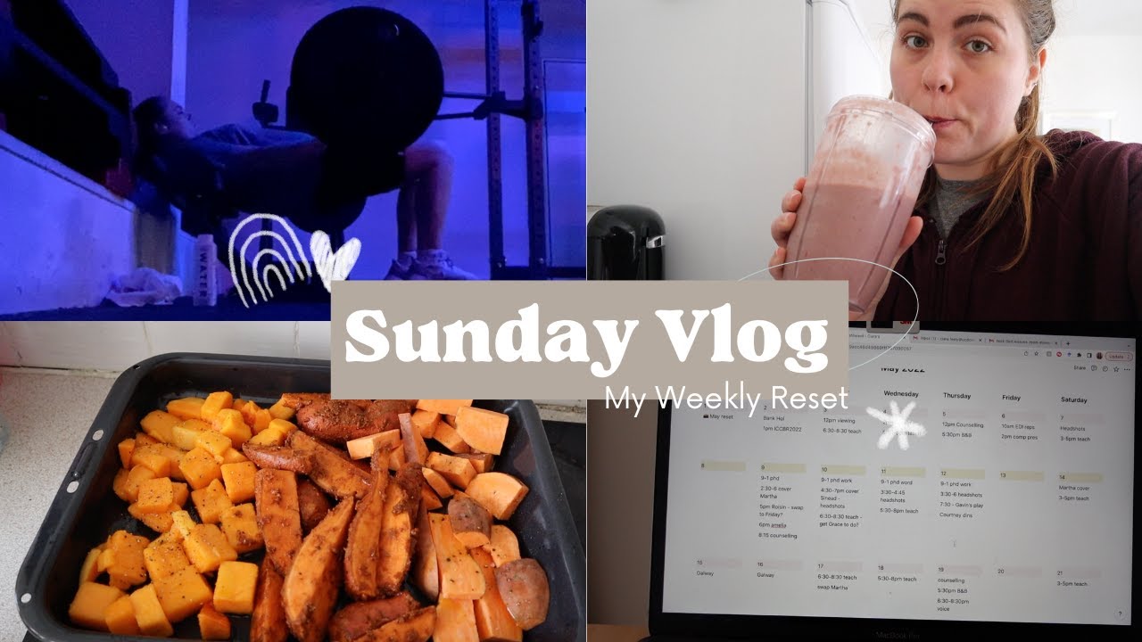 Sunday Reset Vlog - My Productive Weekly Cleaning and Planning Routine