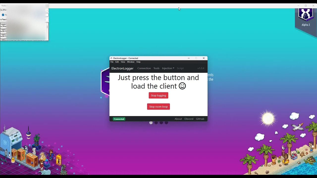 Habbo X ALPHA 2 Electron Bot