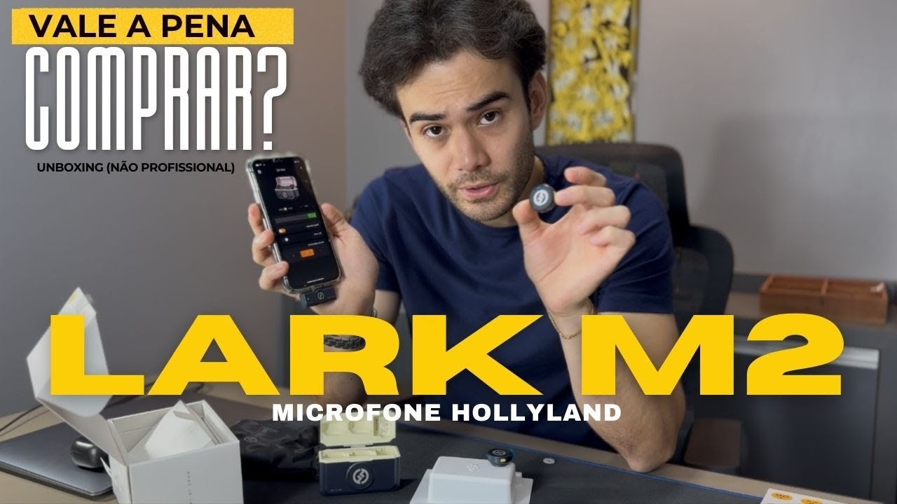 Vale a pena comprar o microfone Hollyland LARK M2 ? (unboxing não profissional)