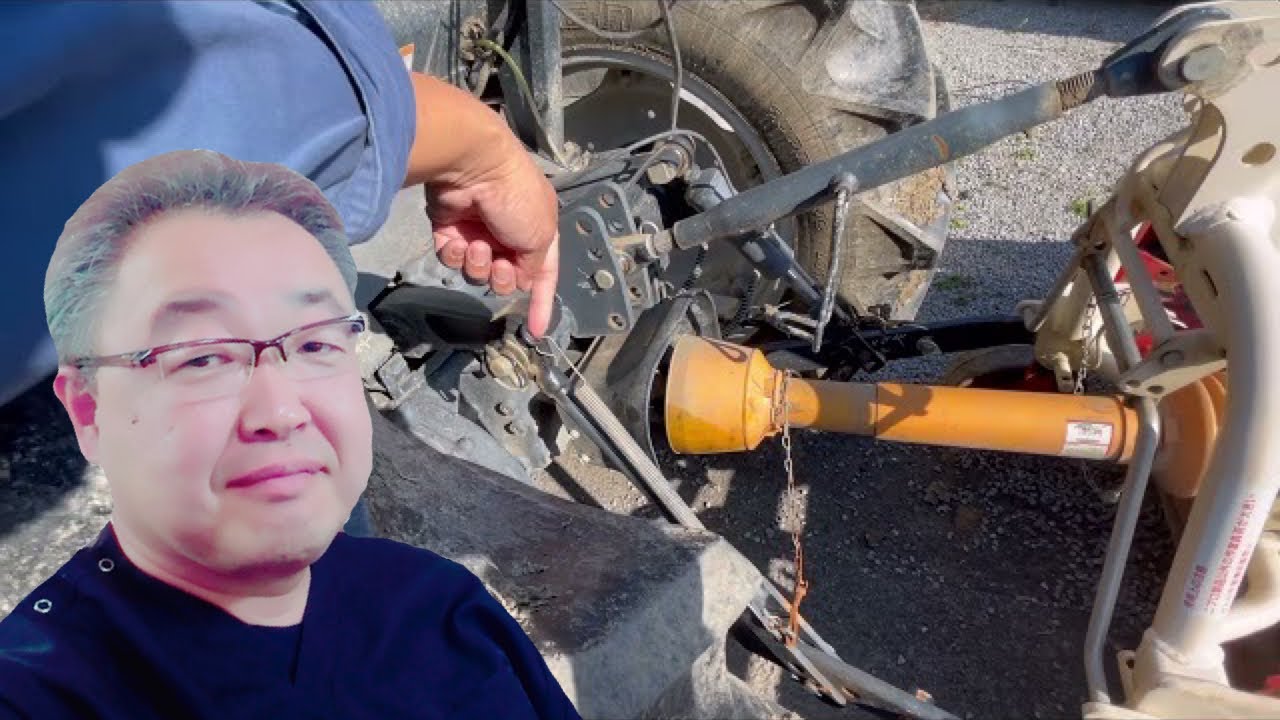 トラクター…リンクの穴4つの意味を知らなかったわたし…丁寧に答えてくれる機械屋さん
