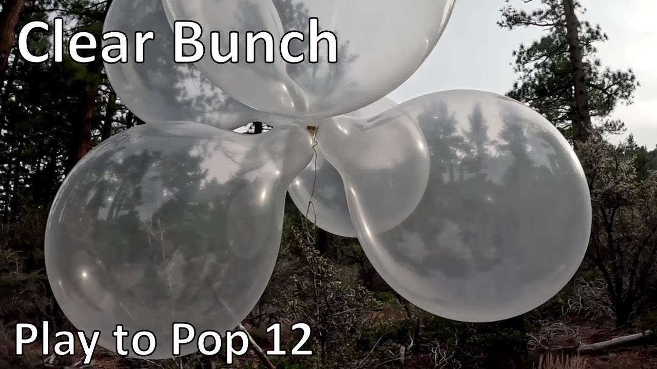 Clear Balloon Bunch, Forest Balloon Play to Pop 12