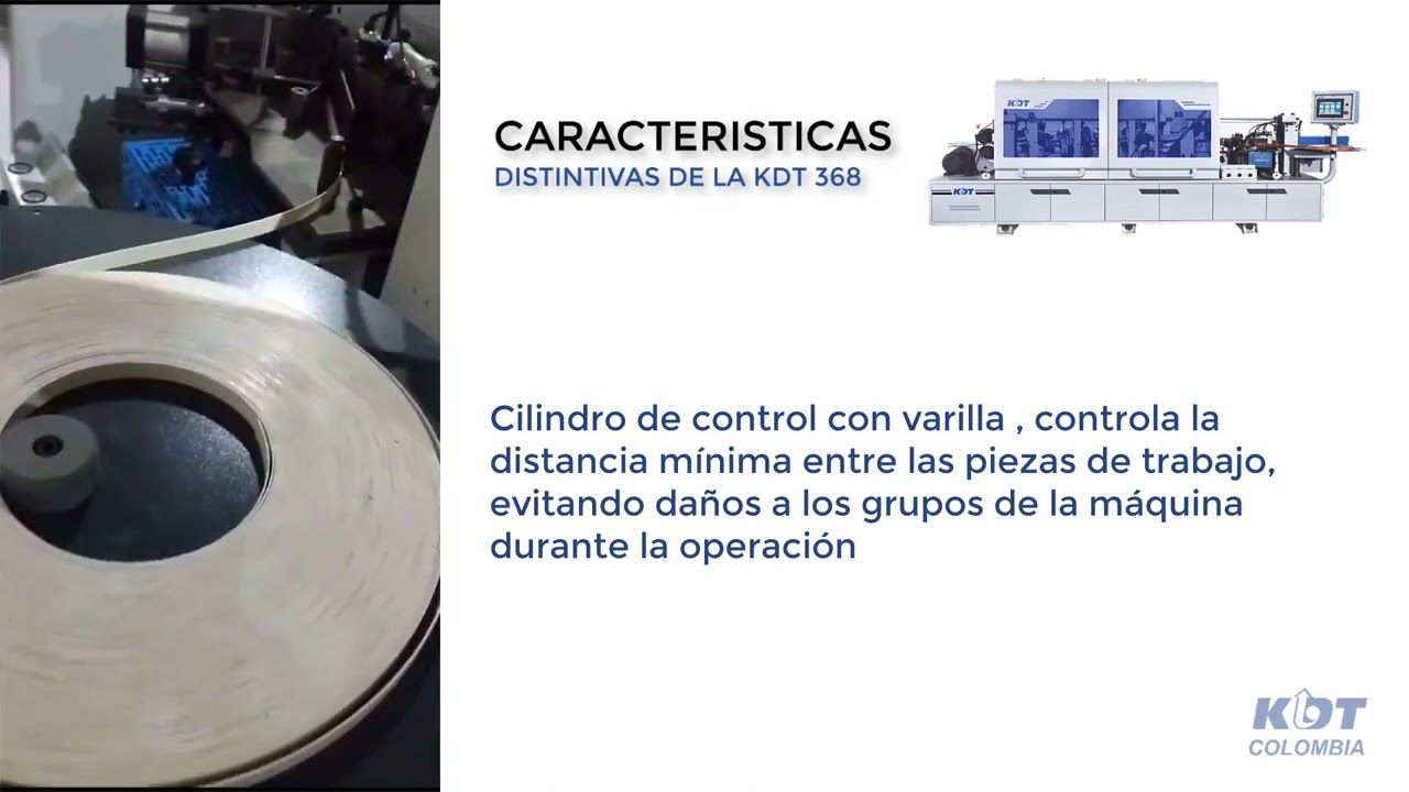 ENCHAPADORA DE CANTOS KDT 368 EN ETM EL TALLER DEL MAESTRO BOGOTA COLOMBIA