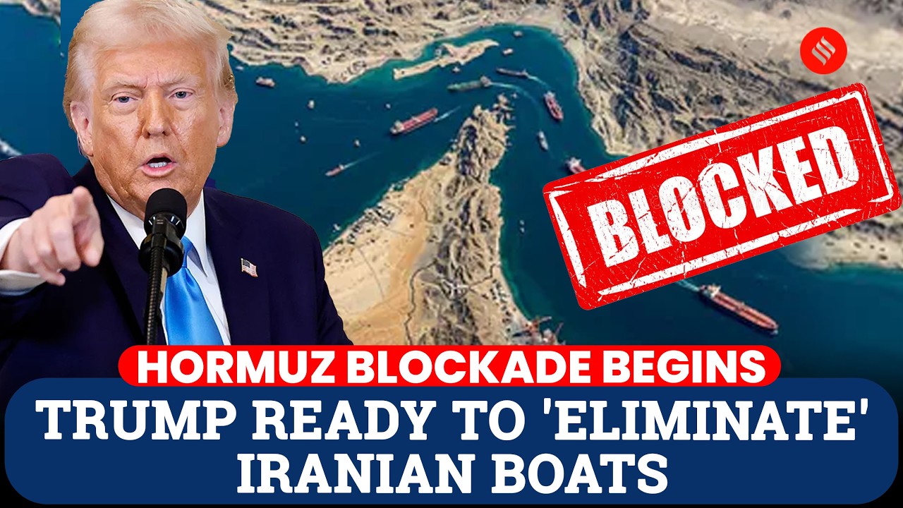 US Navy Begins Hormuz Blockade; Trump Ready To 'Eliminate' Iranian Boats | Middle East Crisis