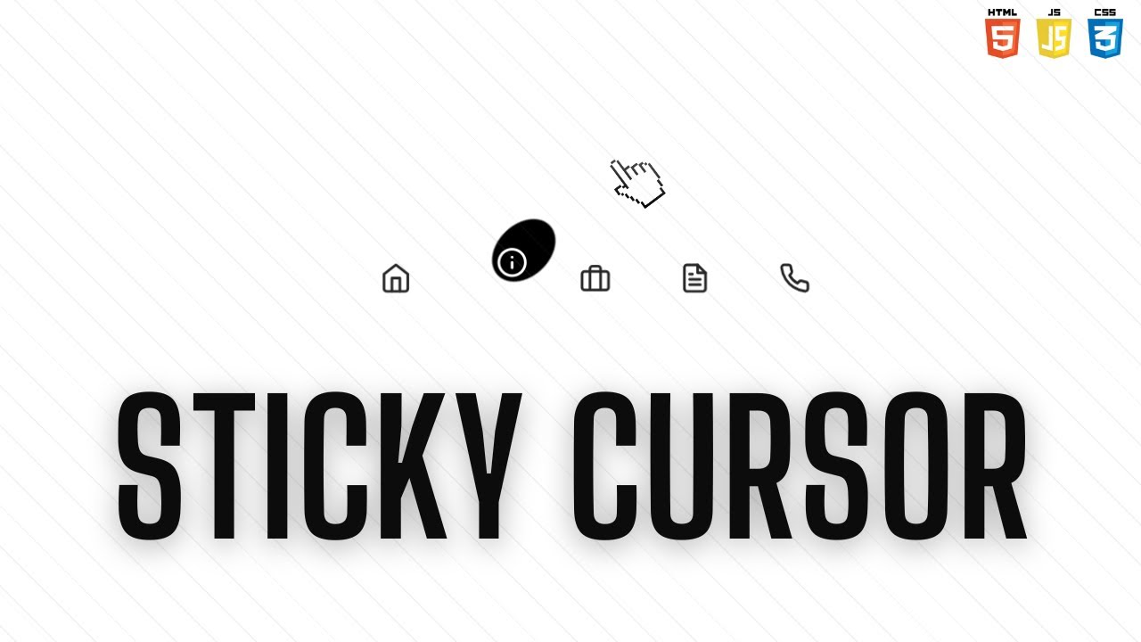 Let's Code Sticky Cursor in 10 minutes 😙🫧 | Only Html, CSS and Js