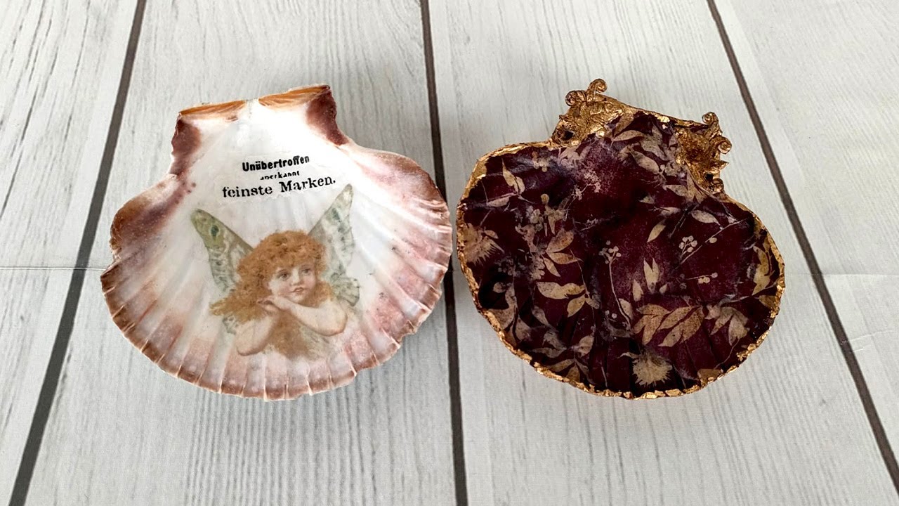 2 IDEAS 👍 para decorar CONCHAS de vieiras