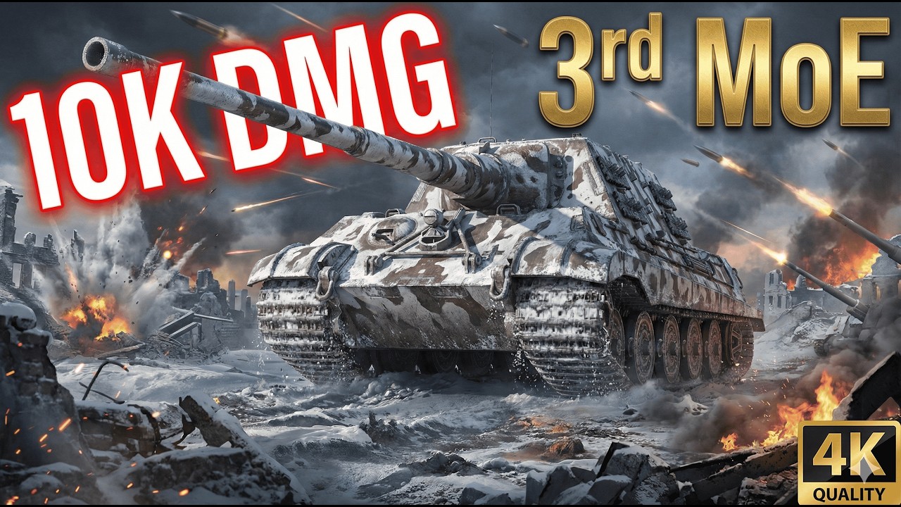 10K DMG, 3rd MoE::Jagdtiger WoT 2.0::Insane Game