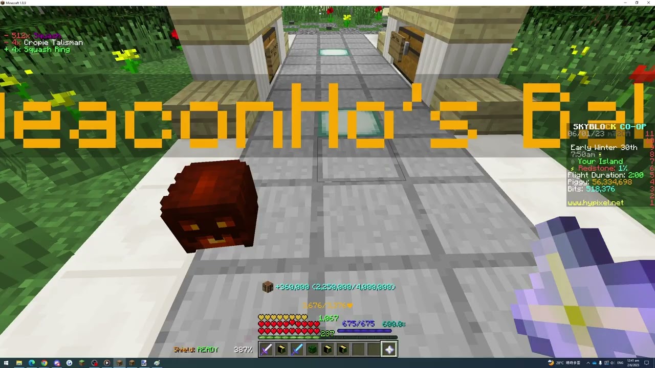Hypixel Clip 135 -- Carpentry 50! Hypixel Skyblock