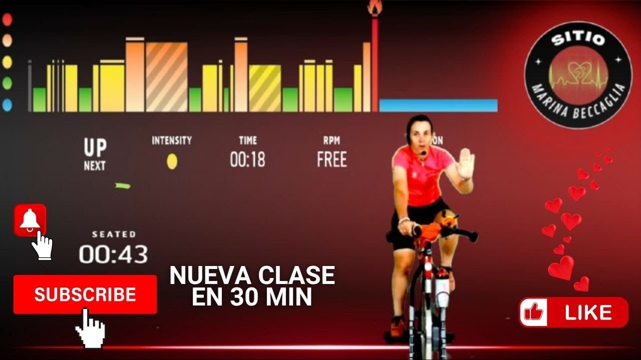 SPINNING en 30 min, clase guiada, fácil y variada!