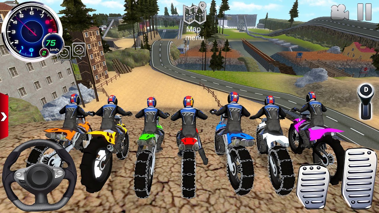 Motocross Dirt Bike Offroad Racing 3D - Motor Stunt Racer Bike Simulator - Android / IOS gameplay #2