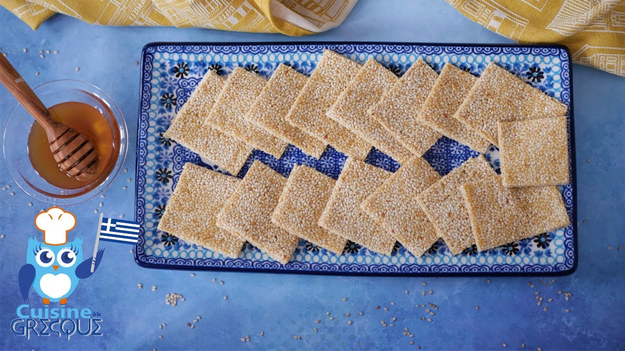 PASTELI - barre au sésame et au miel - Cuisine à la grecque