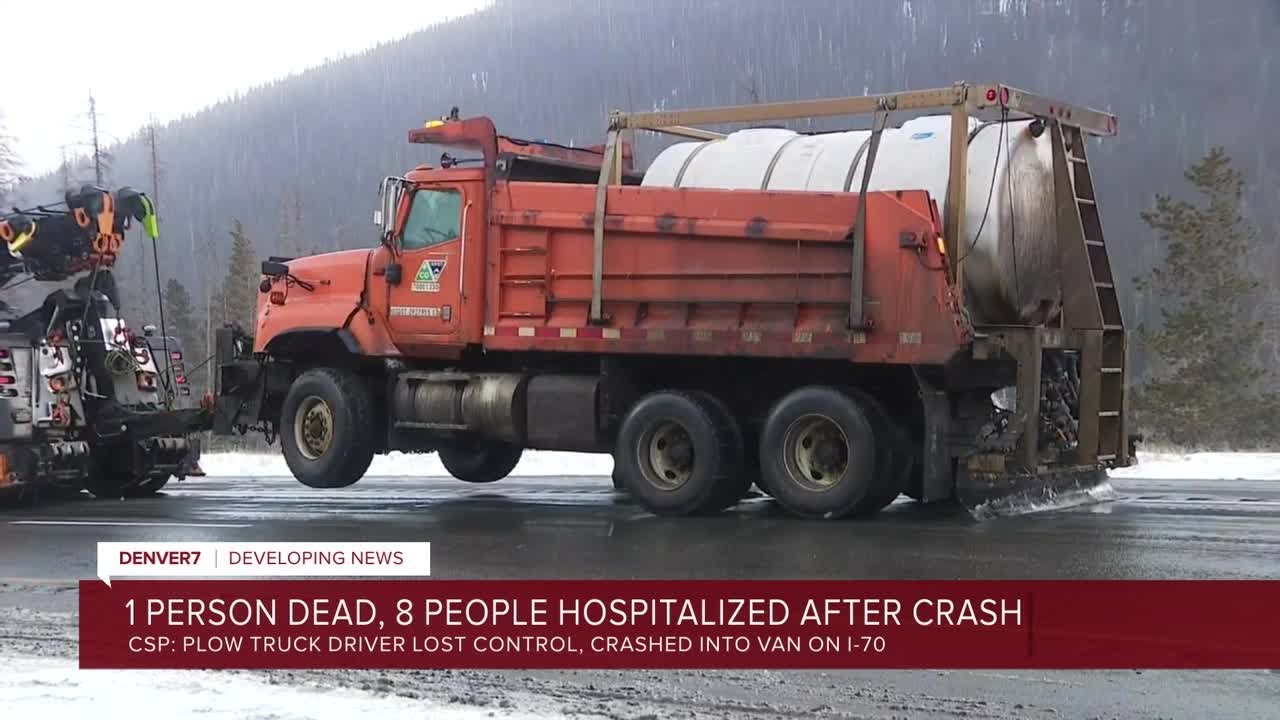 1 dead, 8 others injured in crash on eastbound I-70 near Eisenhower Tunnel