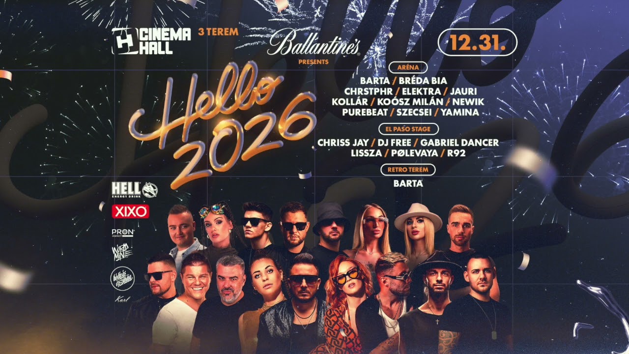 SZECSEI - HELLO 2026 - Cinema Hall, Budapest - 2025.12.31.