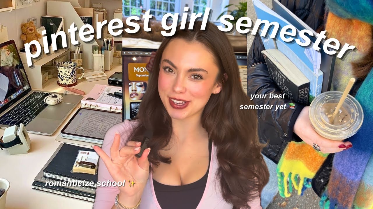 how to ROMANTICIZE your semester (pinterest girl semester) ✨📚☕️