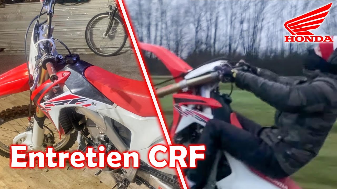ENTRETIEN 250 CRF + TEST WHEELING