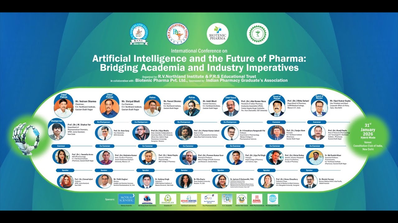 International Conference on Artificial Intelligence and the Future of Pharma | Watch Conference LIVE