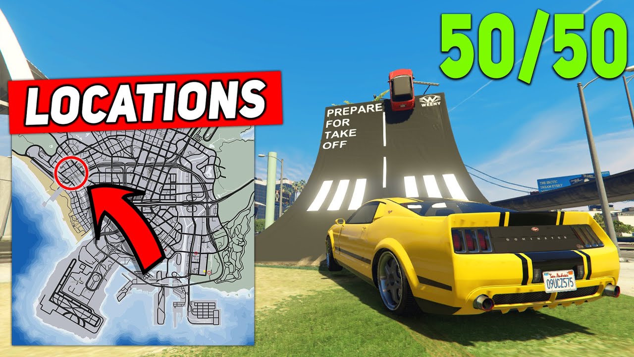 ALL 50 STUNT JUMP LOCATIONS in GTA 5 Online! (