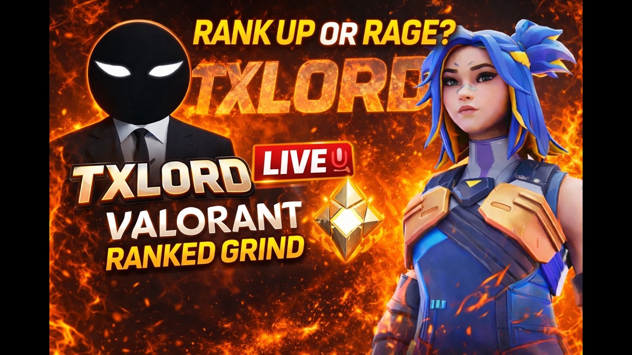 TXLORD IS LIVE 🔴 Valorant Ranked Grind With Facecam