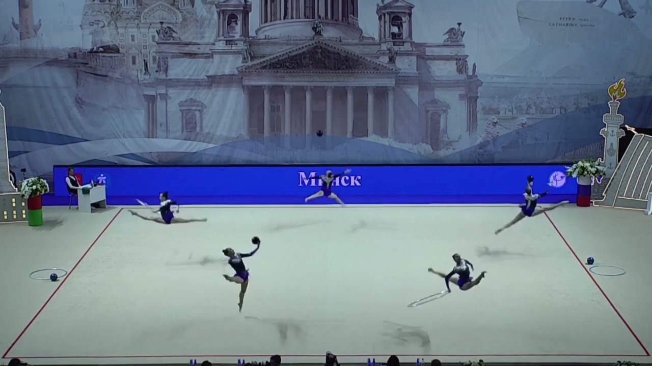 BELARUS national group team 3 BALLS/2 HOOPS - 26,15 - St. Petersburg and Minsk Match