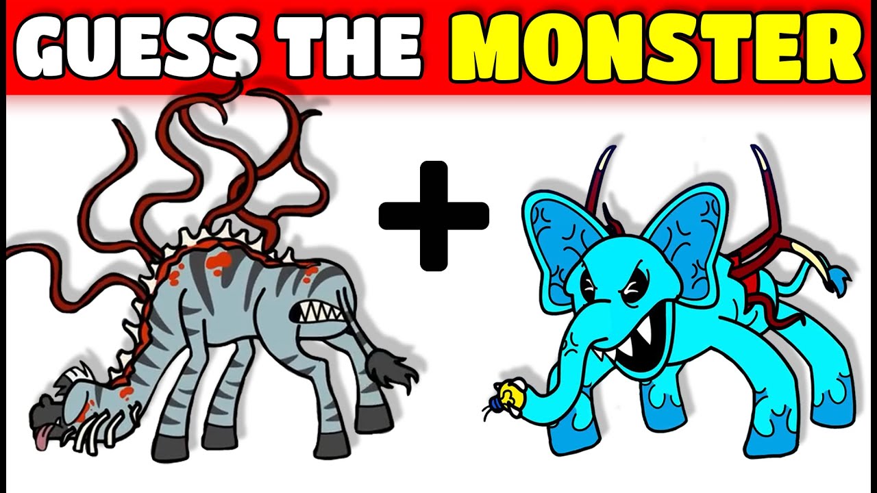 Guess the MONSTER by EMOJI & VOICE in Zoochosis Horror Game | Zebra + Bubba Bubba Phant 🦓🐘