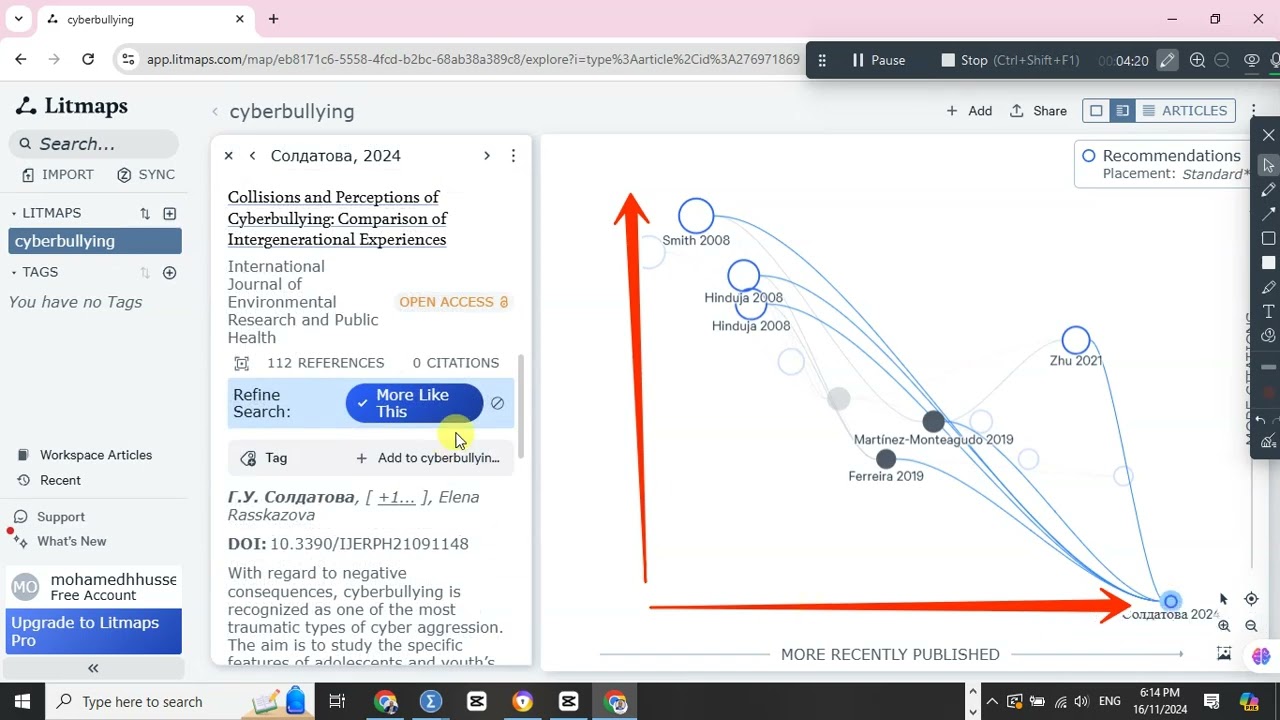 وداعا جوجل سكولر افضل طريقة لتجميع الأبحاث لكتابة الإطار النظري باحترافية litmap
