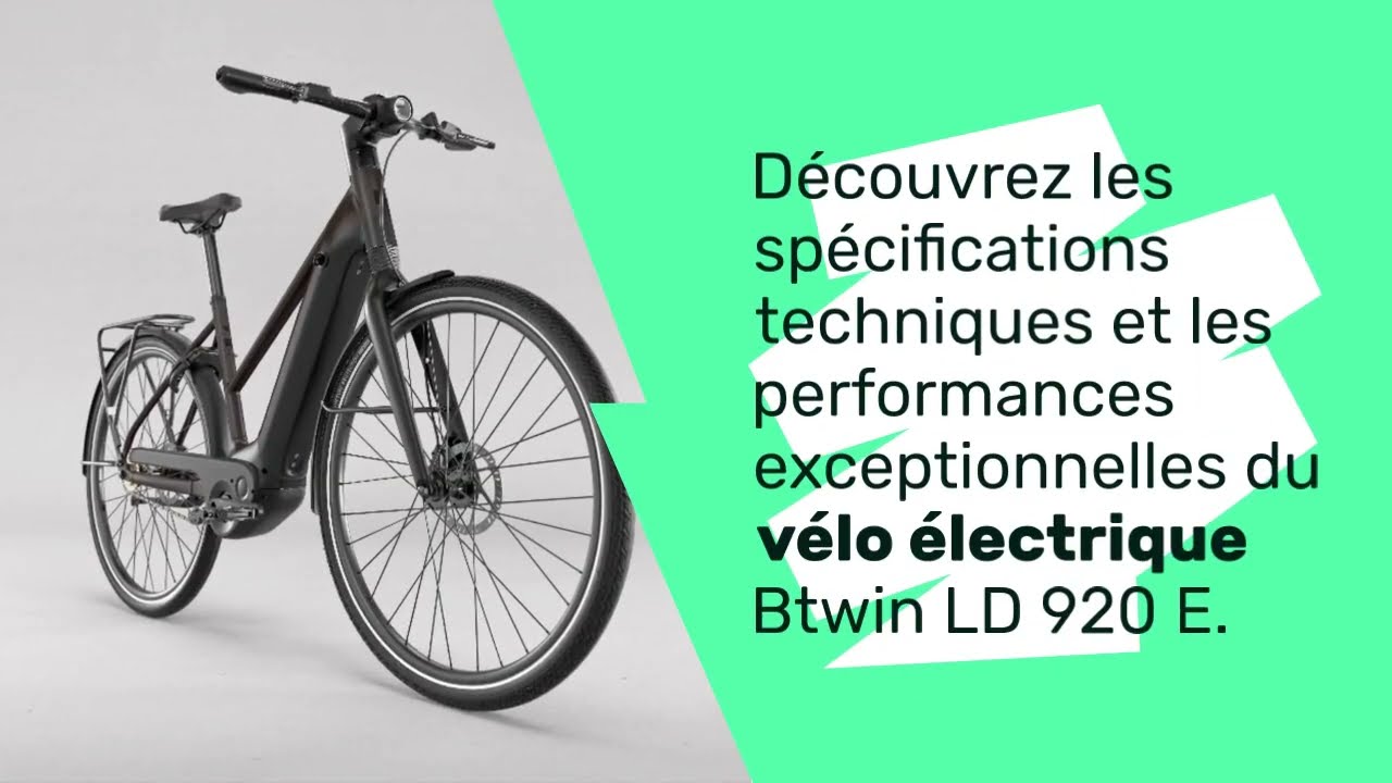 Test & avis du vélo électrique Btwin LD 920 E