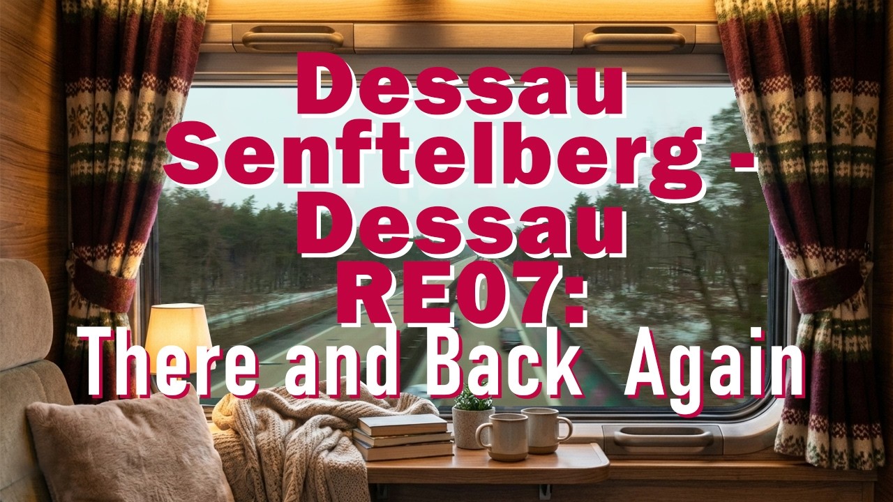 Dessau - Senftelberg - Dessau: There and Back Again  | RE07 | Train Window POV | 4k