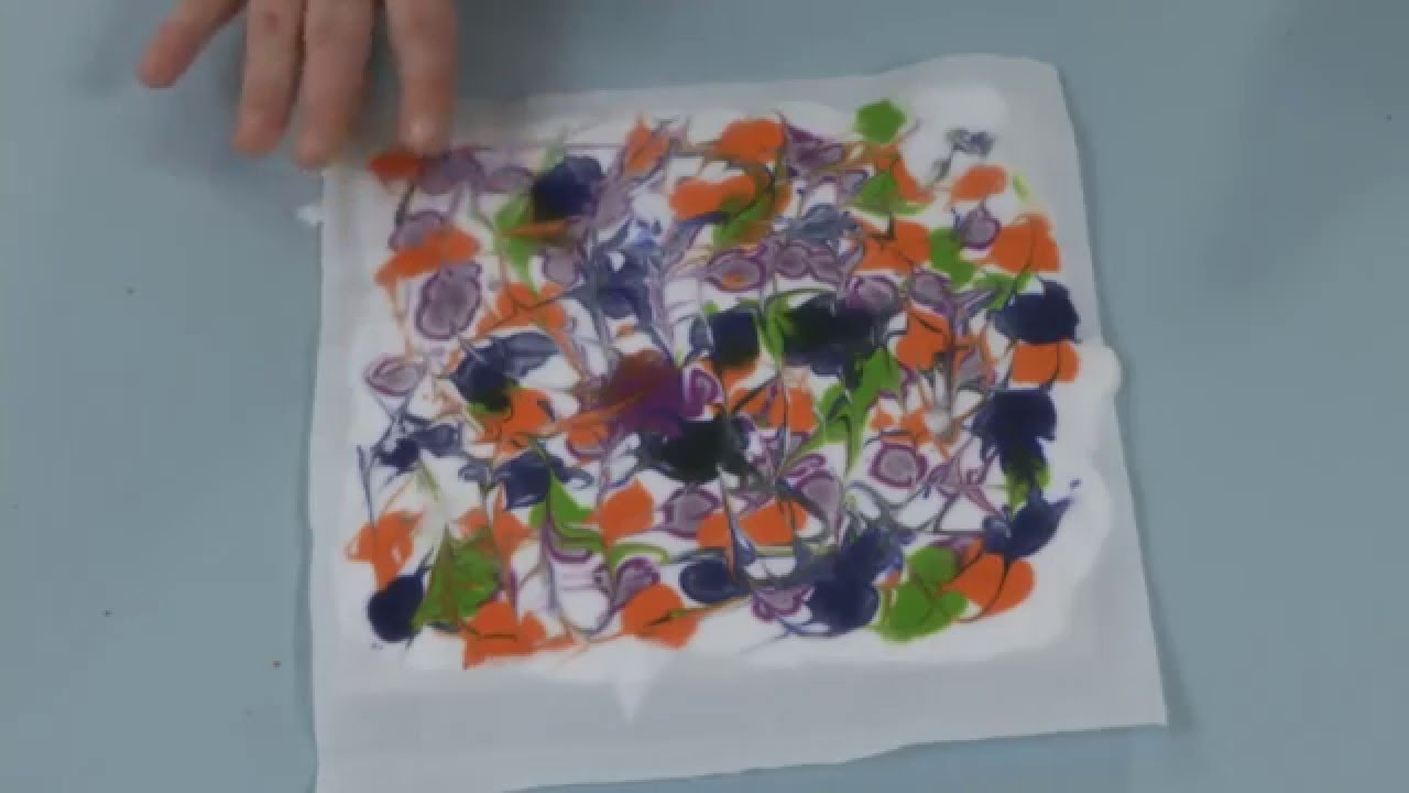How to Marble Fabric with Shaving Cream