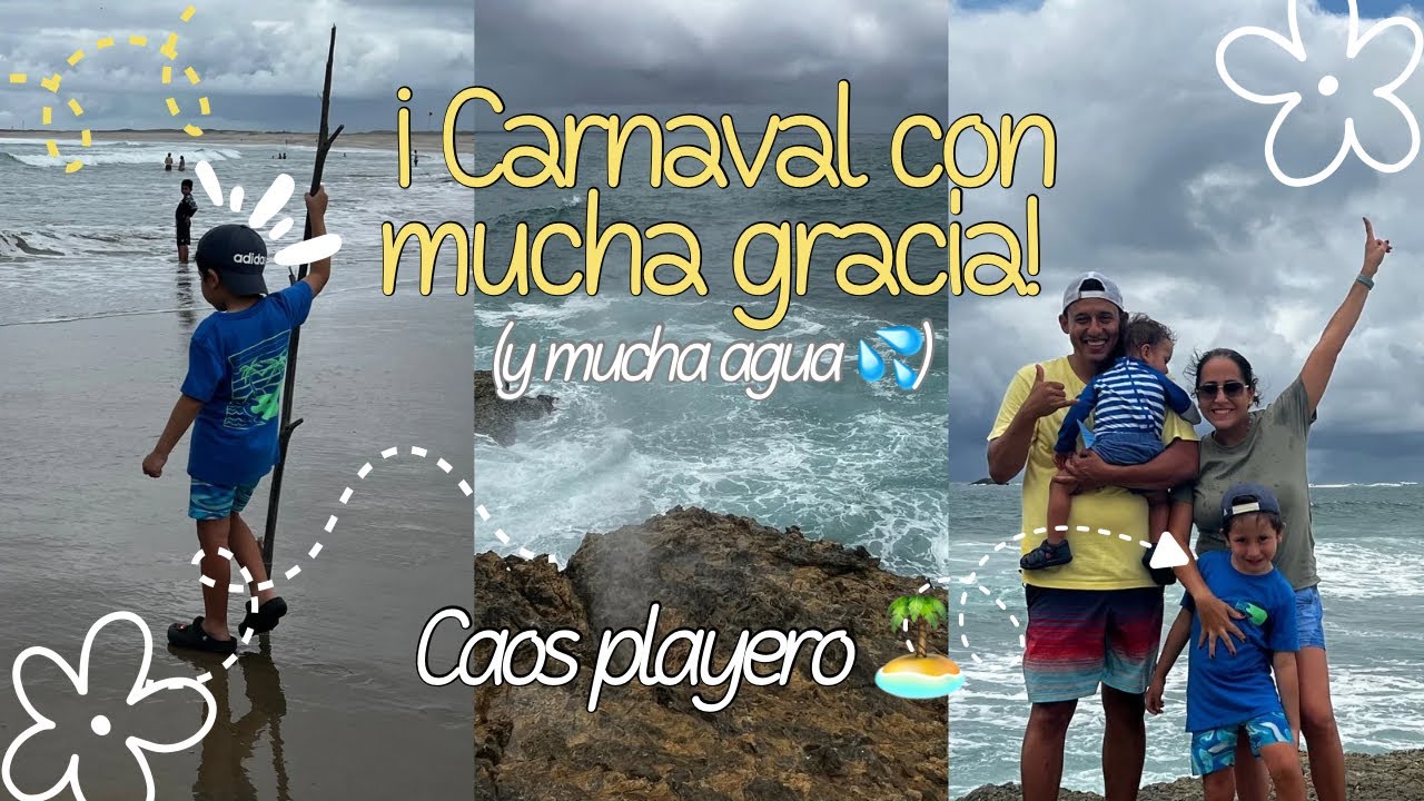 NADIE SE SALVÓ💦!🌊 Carnaval extremo en  familia |Vlogsito 🏖️