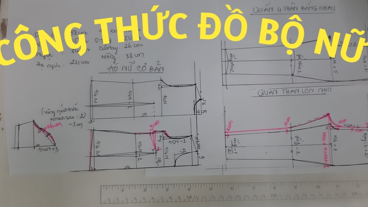 128/ TRỌN BỘ CÔNG THỨC ĐỒ BỘ NỮ CƠ BẢN CHUẨN / ĐAM MÊ MAY VÁ HANA NGUYÊN