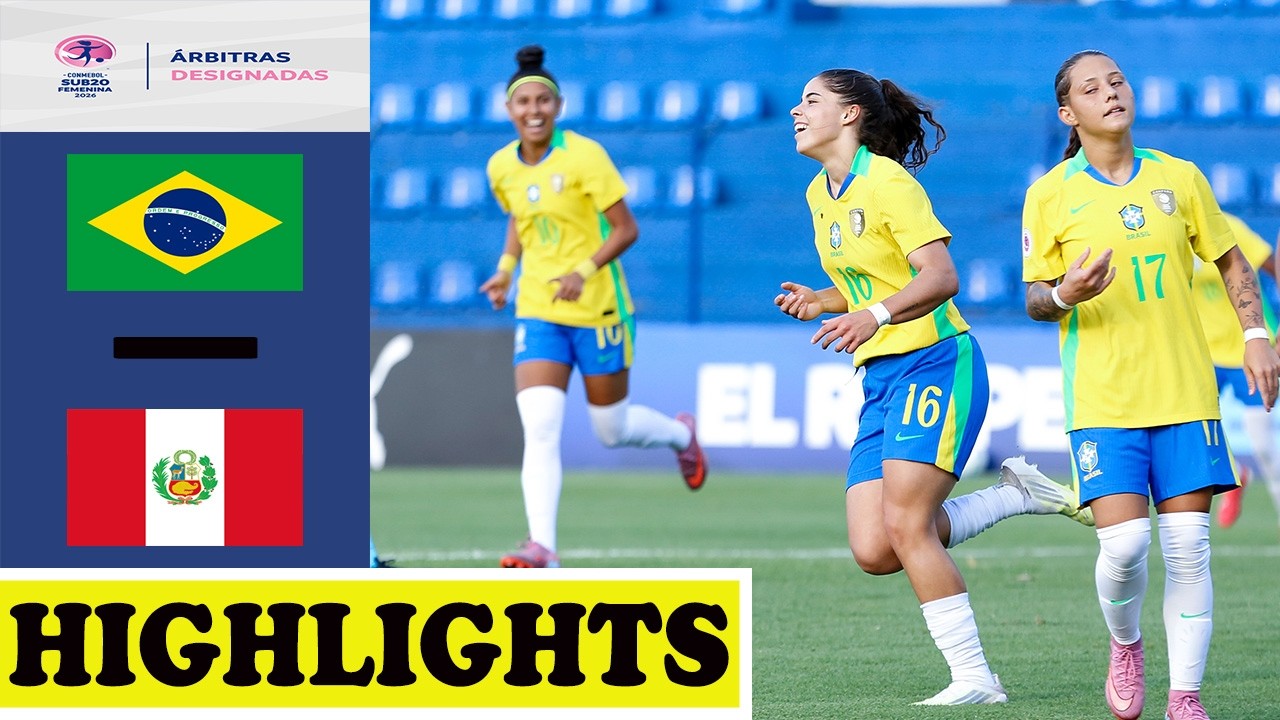 BRASIL vs PERÚ | MELHORES MOMENTOS | CONMEBOL SUB20 FEMENINA 2026