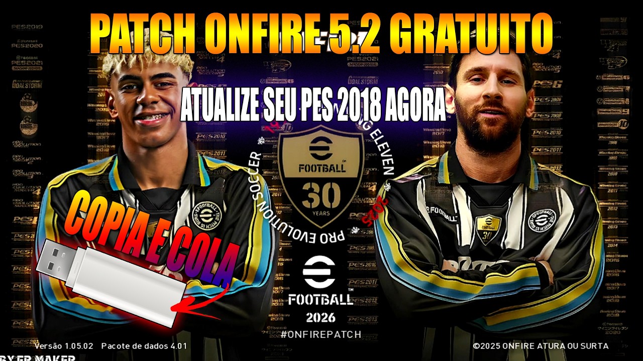 PATCH ONFIRE 5.2 GRATUITO - PES 2018 XBOX 360