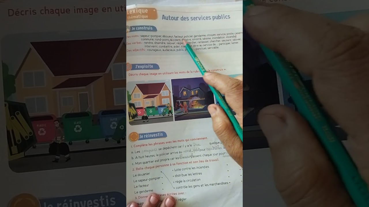 Le trésor des Mots CE2 page 82 Autour des services publics